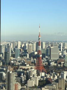 六本木ヒルズから見える東京タワー