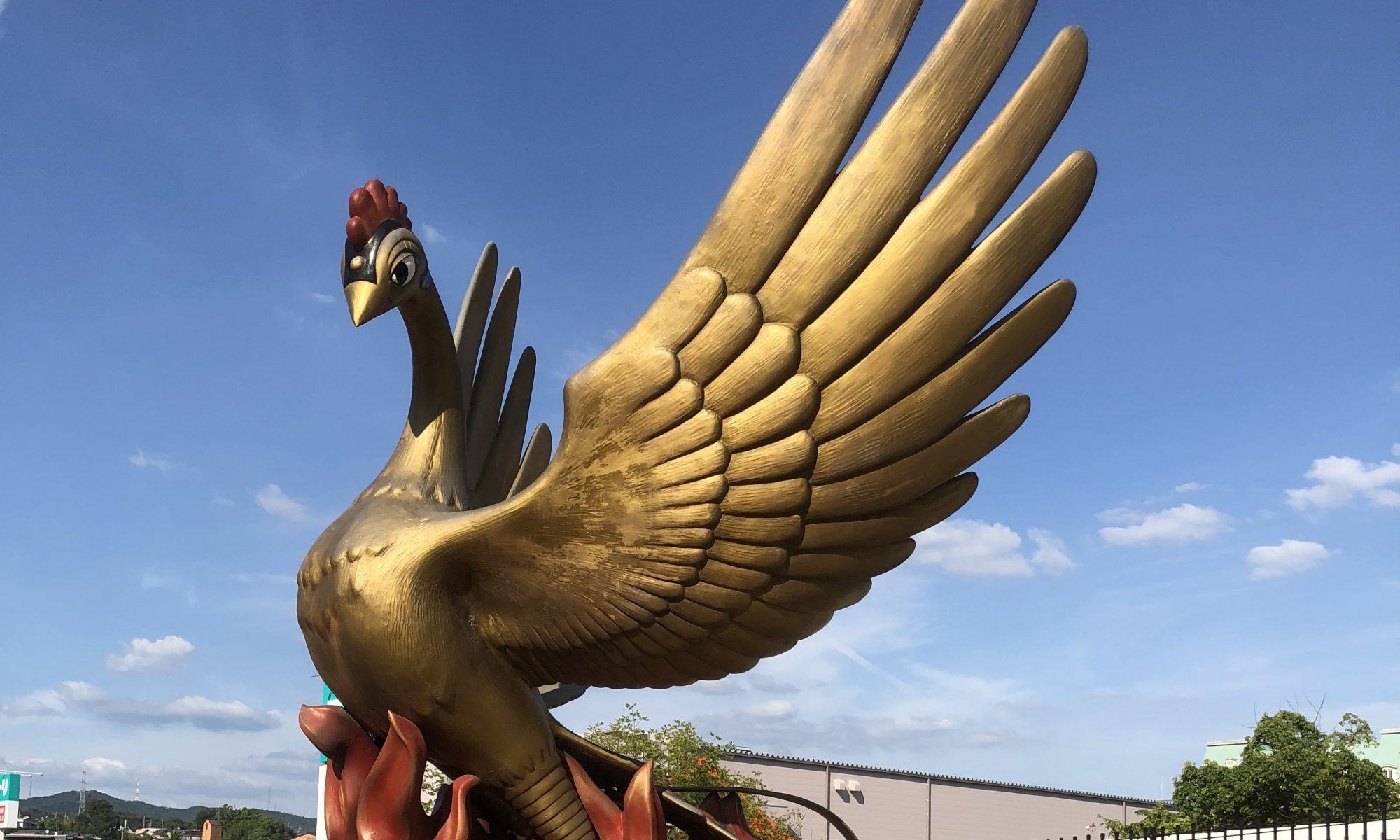 「火の鳥」の像