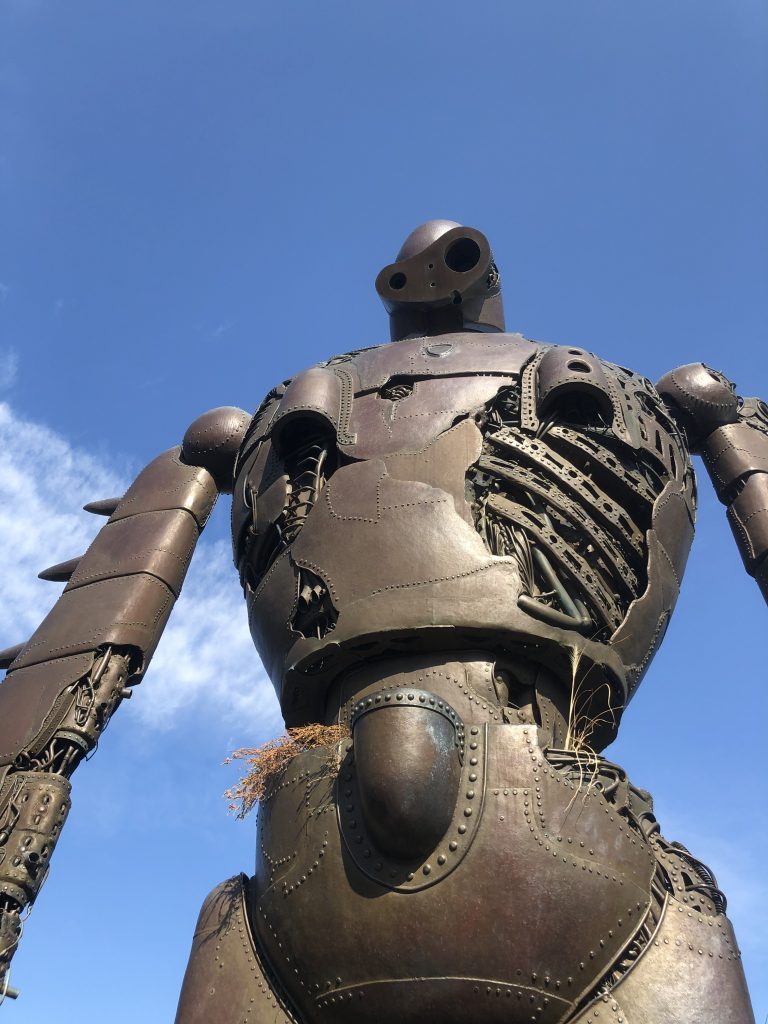 天空の城ラピュタのロボット兵の傷口