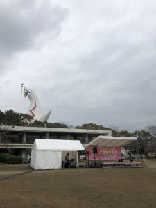 万博記念公園太陽の塔ラグビー応援イベント