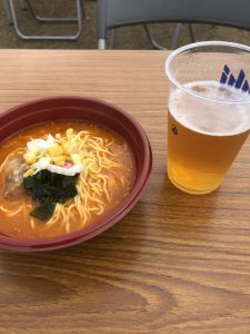 ビール＆ラーメン！