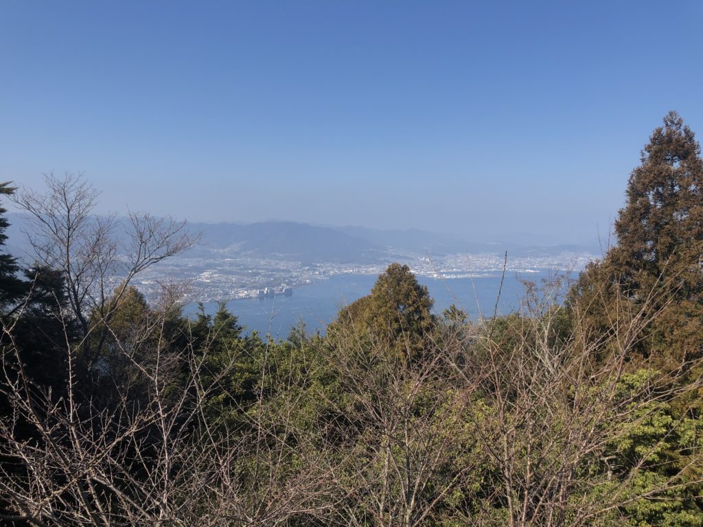 弥山山頂から広島の景色